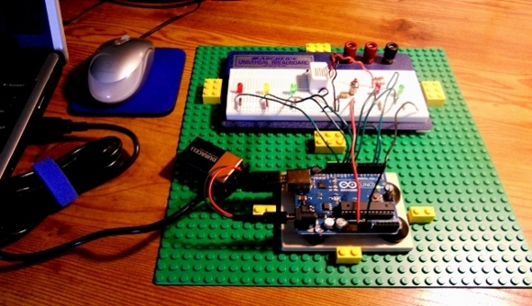 the arduino board connected to my computer